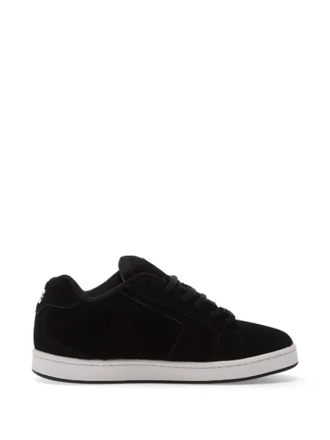 DC Shoes Net logo-print suede sneakers Black 302361