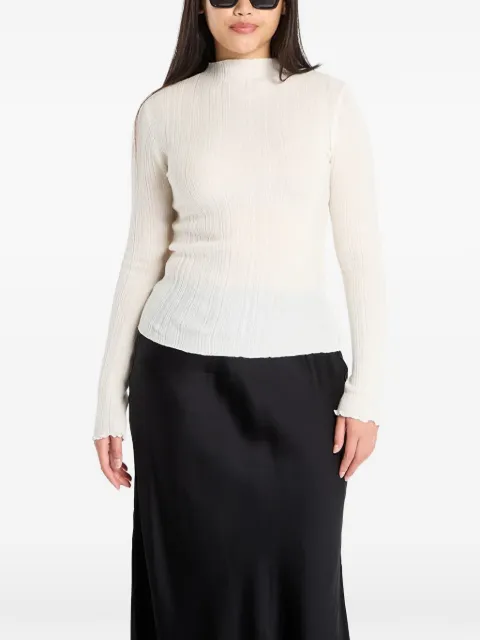 SAMSOE SAMSOE high-neck T-shirt Neutrals F25300022CLR000289