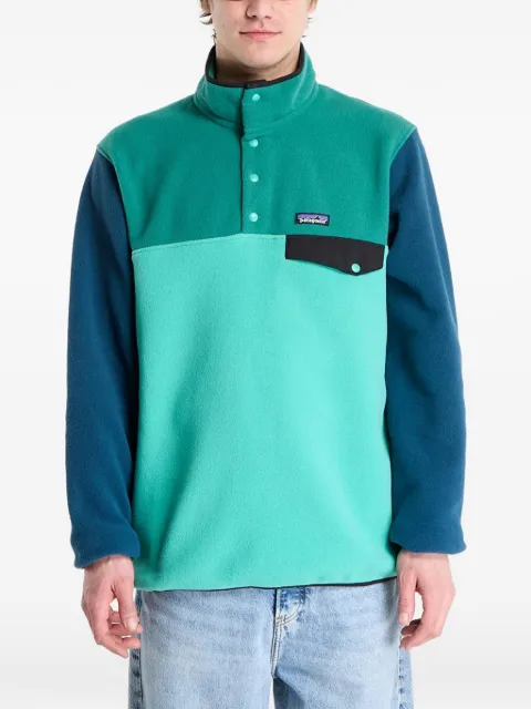 Patagonia Synchilla Snap-T colour-block sweatshirt Green 25551