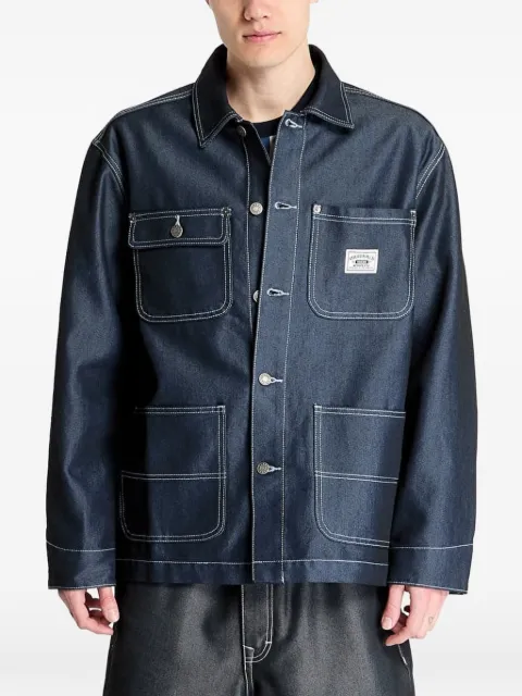 GUESS USA Chore contrast-stitch denim jacket Blue M5RG79D5L40GOM7