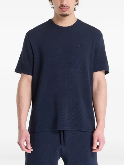 BOSS logo-detail T-shirt Blue 50527377