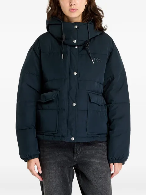 LEE hooded padded jacket Blue 112355162