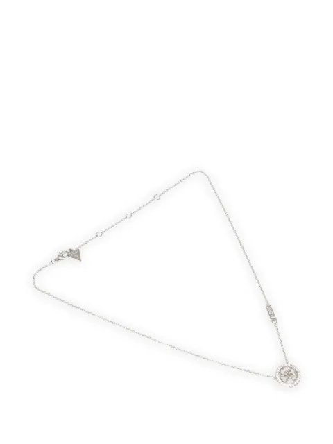 GUESS USA Life In 4G crystal-embellished necklace Silver JUBN02141JWRHSILVER