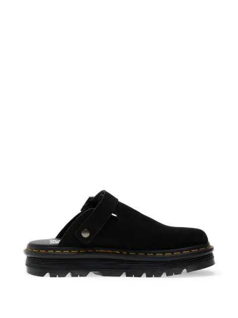 Dr Martens Zebzag buckle-fastening plataform mules Black DM31657001