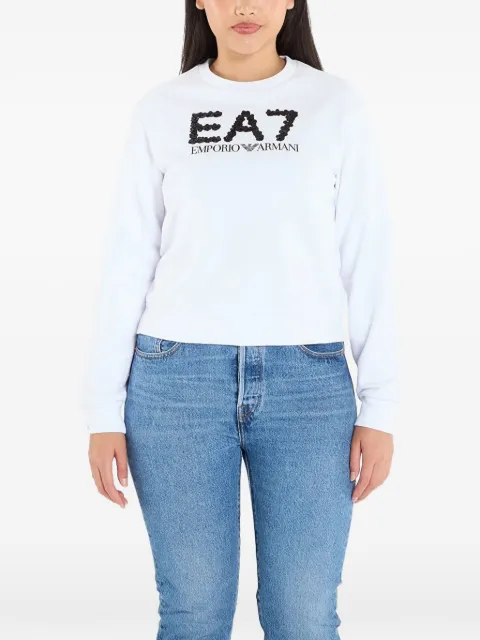 Ea7 Emporio Armani logo-embellished sweatshirt White 7W000542AF16442U0008