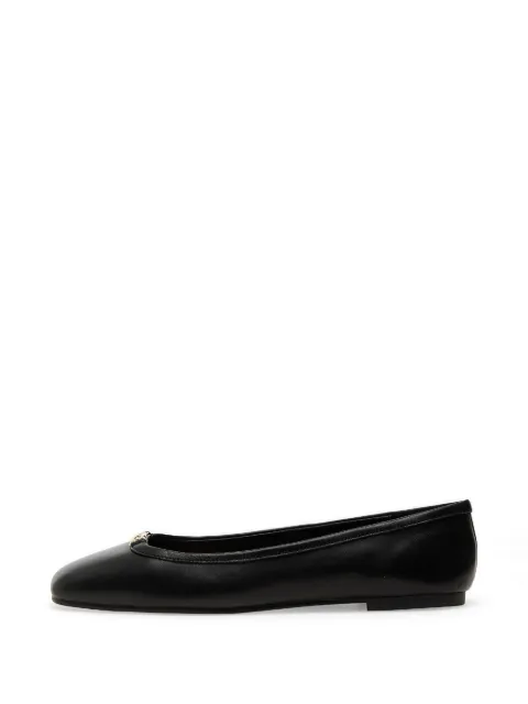 Aldo Corinthie logo-plaque square-toe ballet flats Black 13932790