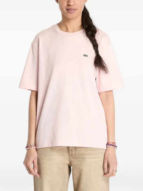 Lacoste logo-appliqué T-shirt Pink TF7215ADY
