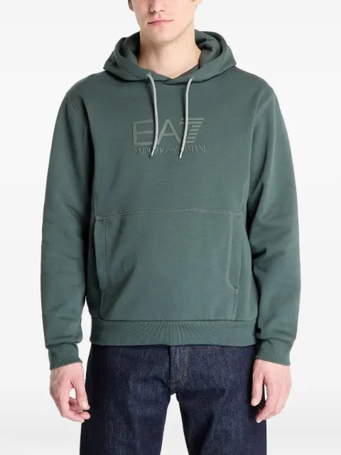 Ea7 Emporio Armani logo-print hoodie Green 7M000240AF10377U8109