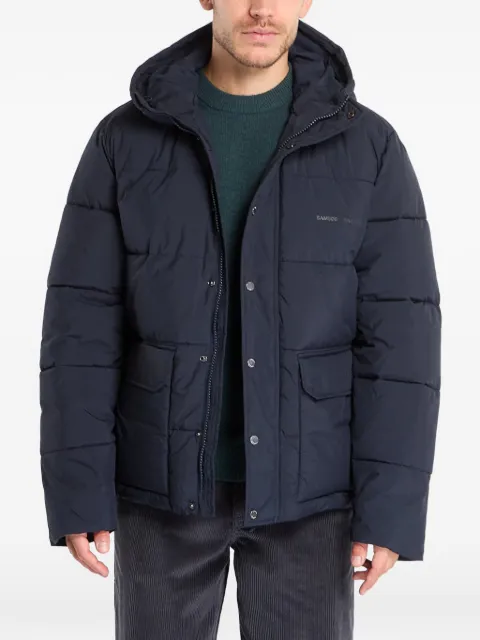 SAMSOE SAMSOE padded hooded jacket Blue M24300048194011TCX