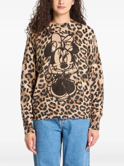 Desigual x Disney Minnie Mouse leopard-print sweater Neutrals 25WWJF436001