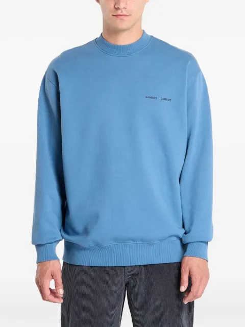 SAMSOE SAMSOE logo-print sweatshirt Blue M00018103