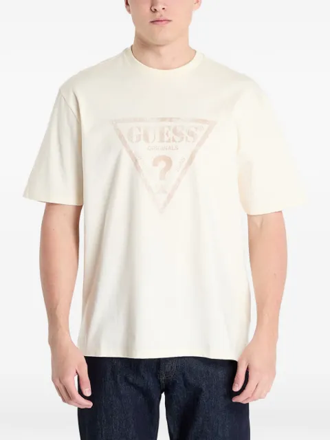 GUESS USA logo-print T-shirt Neutrals M5GI10K8FQ4G053