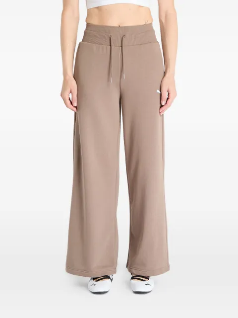 PUMA logo-print drawstring track pants Neutrals 62975493