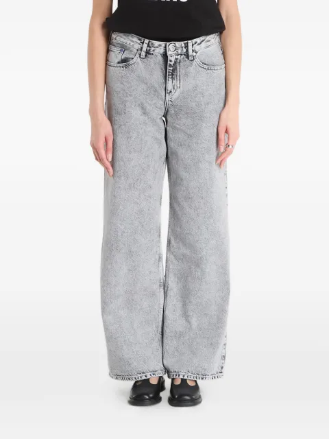 Karl Lagerfeld Jeans acid-wash wide-leg jeans Grey B1W101001CJ