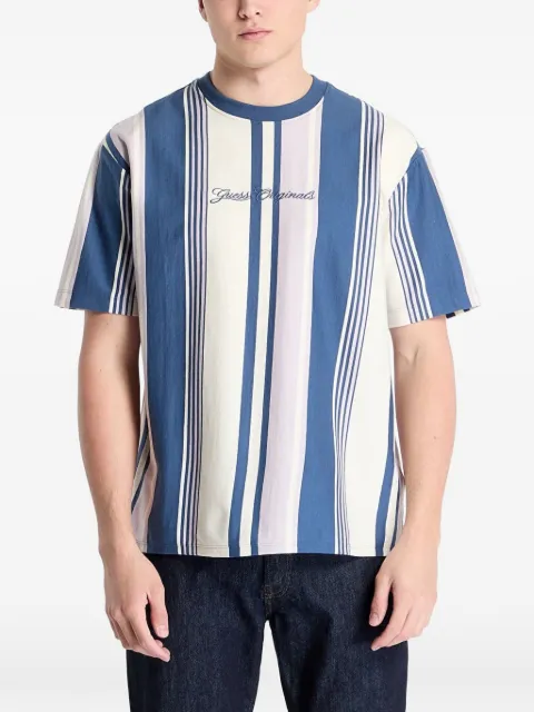 GUESS USA Guess Originals vertical-stripe T-shirt Blue M5GI59K8FQ4