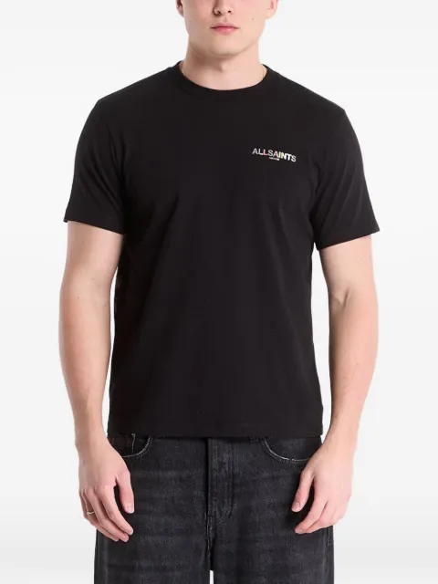 AllSaints printed cotton T-shirt Black W032JE
