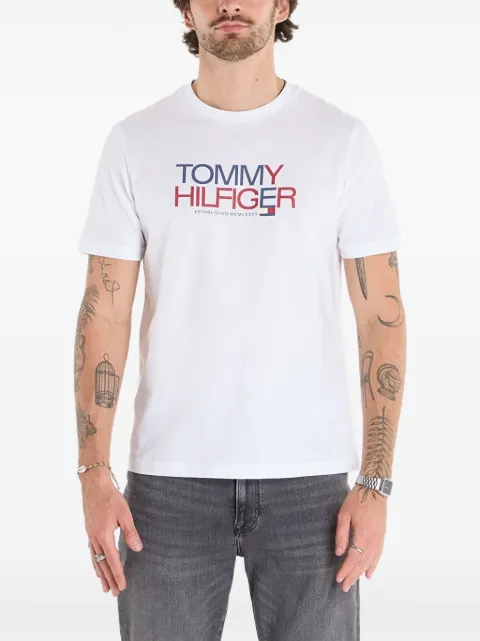 Tommy Hilfiger logo-print T-shirt White MW0MW42369