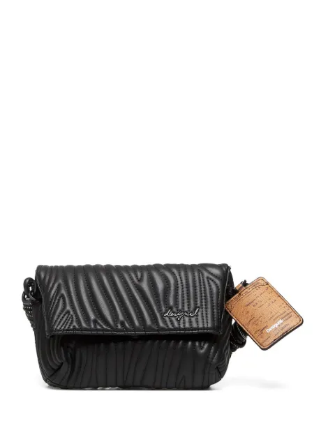 Desigual quilted braided-handle tote bag Black 26SAXPBA2000