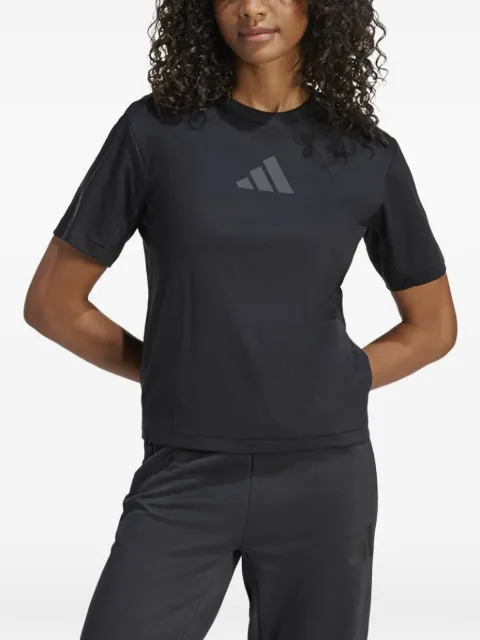 adidas logo-print T-shirt Black JE7846