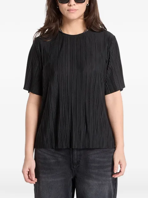 SAMSOE SAMSOE Sauma plissé-effect T-shirt Black F25400106CLR000021