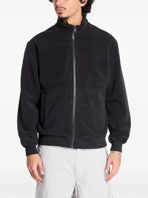 Urban Classics zip-up fleece sweatshirt Black TB701600825