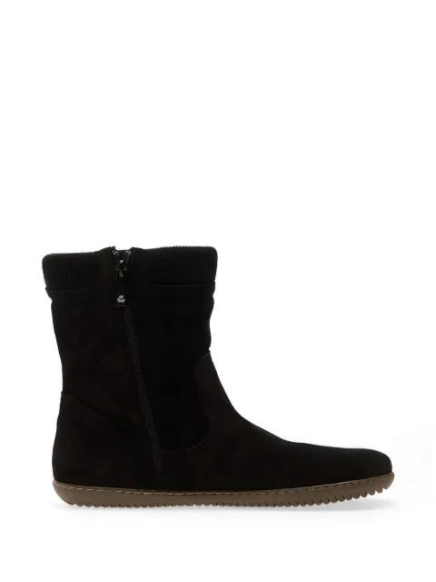 GROUNDIES Iceland ribbed-detail suede boots Black GND120239