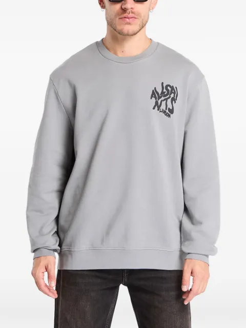 AllSaints Orlando logo-print sweater Grey M058NB10064