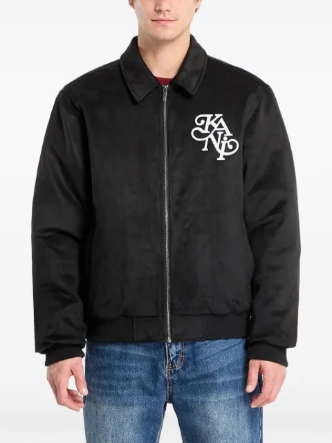 karl kani Legacy faux-suede jacket Black PD00008935