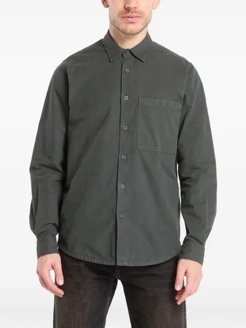 SAMSOE SAMSOE Saryan B chest-pocket buttoned shirt Green M25400012CLR002395