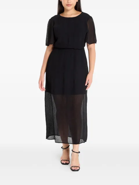 SAMSOE SAMSOE Salucindy short-sleeve midi dress Black F25300067
