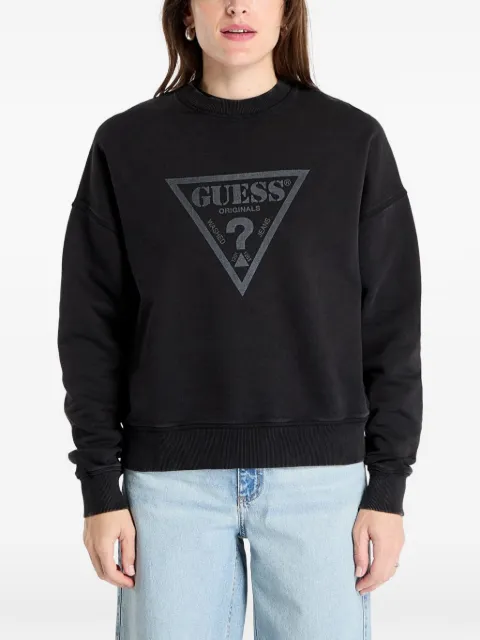 GUESS USA logo-print sweater Black W5GQ03K68I4