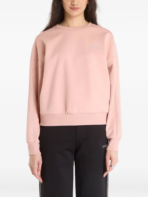 GUESS USA logo-studded sweatshirt Pink V6RQ96KCX22G6M1