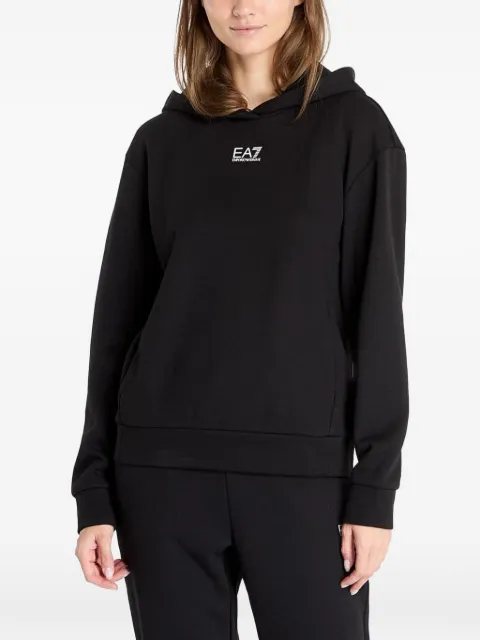Ea7 Emporio Armani logo-print hoodie Black 6DTM16TJQLZ1200