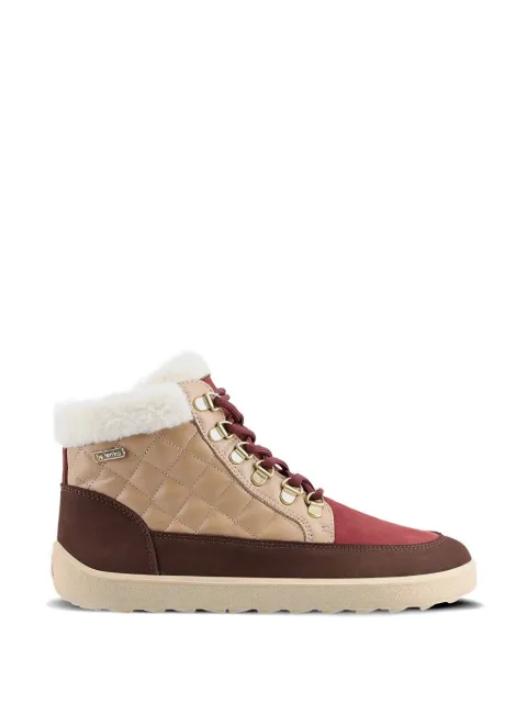Be Lenka Olivia quilted shearling-trim sneakers Red 44KU9Q25DN