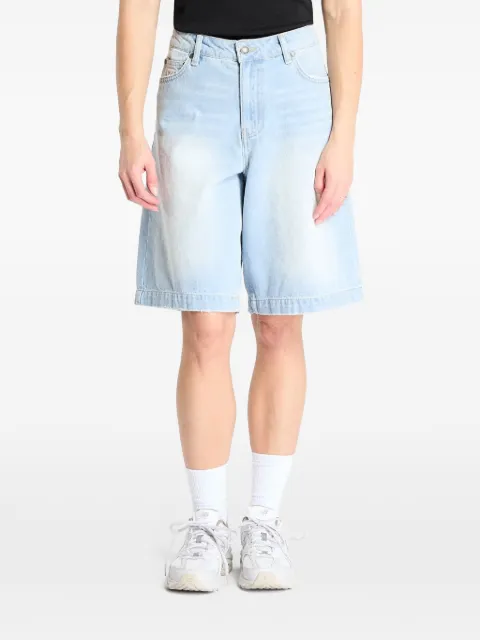karl kani OG faded-wash denim shorts Blue PD00005506