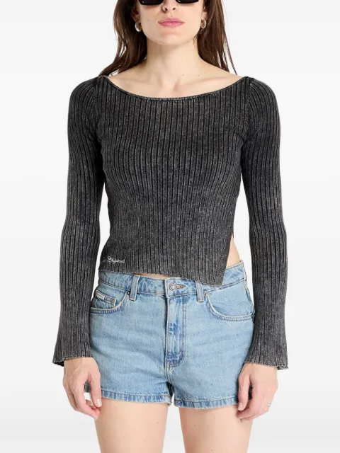GUESS USA ribbed-knit sweater Black W5GR23Z2V62