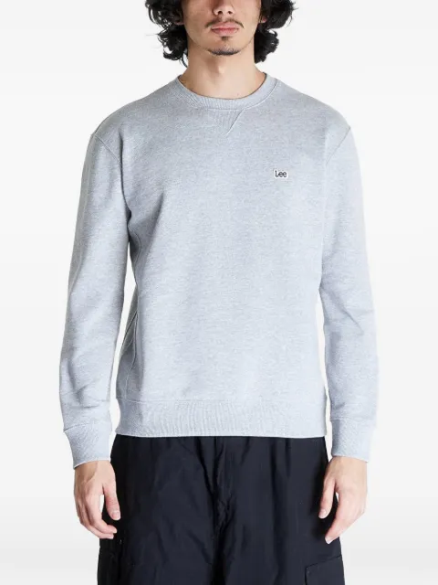 LEE logo-patch crew-neck sweatshirt Grey 112121797