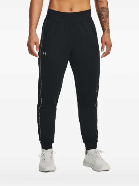 Under Armour glitter-stripe track pants Black 1373973001