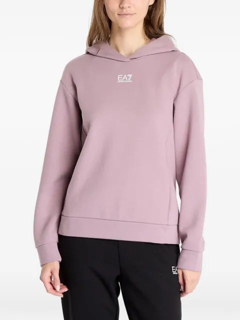 Ea7 Emporio Armani logo-print hoodie Pink 6DTM16TJQLZ1341
