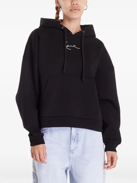 karl kani logo-detail hoodie Black 6128485