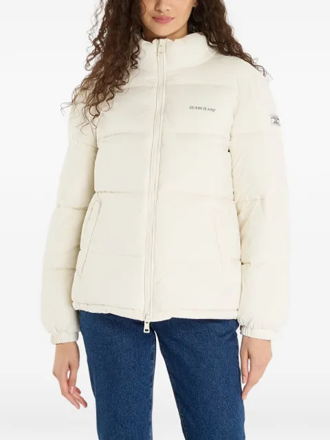 GUESS USA quilted puffer jacket Neutrals W4BL21WGII2