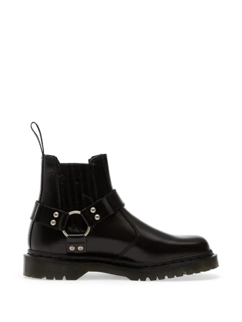 Dr Martens Analine harness-strap leather boots Black DM41387001
