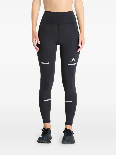 adidas reflective-detail logo-print trousers Black JP3846