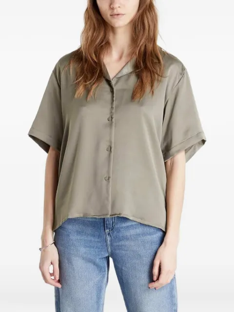 JJXX short-sleeved satin shirt Green 12200153