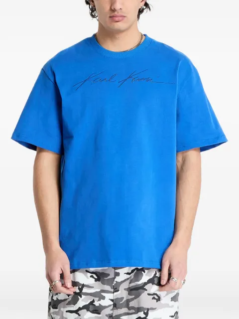 karl kani logo-embroidered T-shirt Blue 60300193