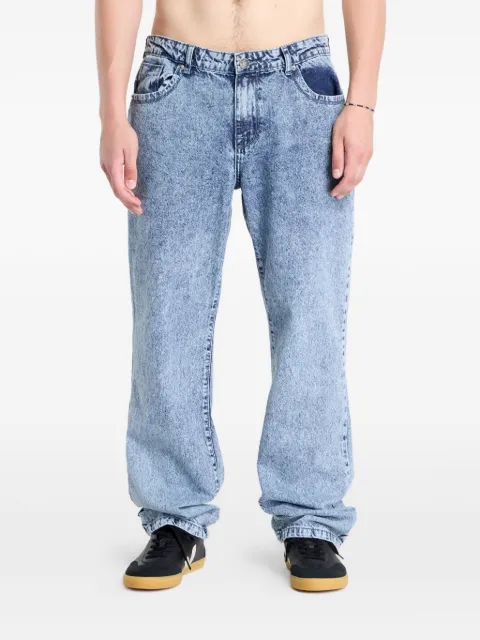 Urban Classics acid-wash jeans Blue TB3078BLUE