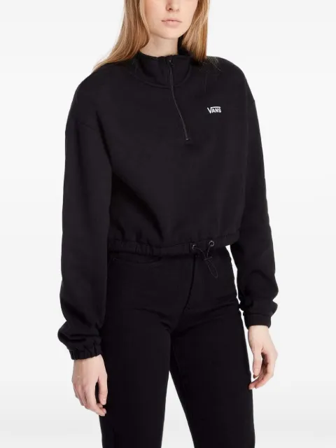 Vans cropped zip-up sweatshirt Black VN0A4R97BLK1