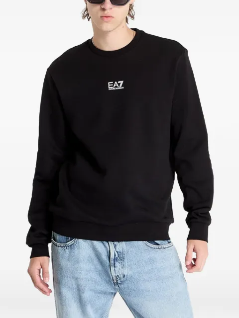 Ea7 Emporio Armani logo-print sweater Black 8NPM34PJVTZ1200