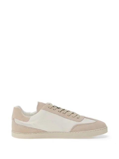 GROUNDIES Panama panelled suede-trim sneakers Neutrals GND11023828P8031