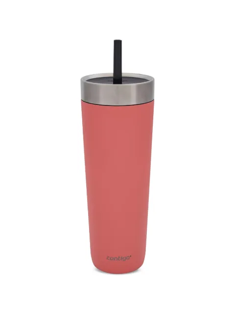 Contigo matte-finish logo-print tumbler Pink 43320